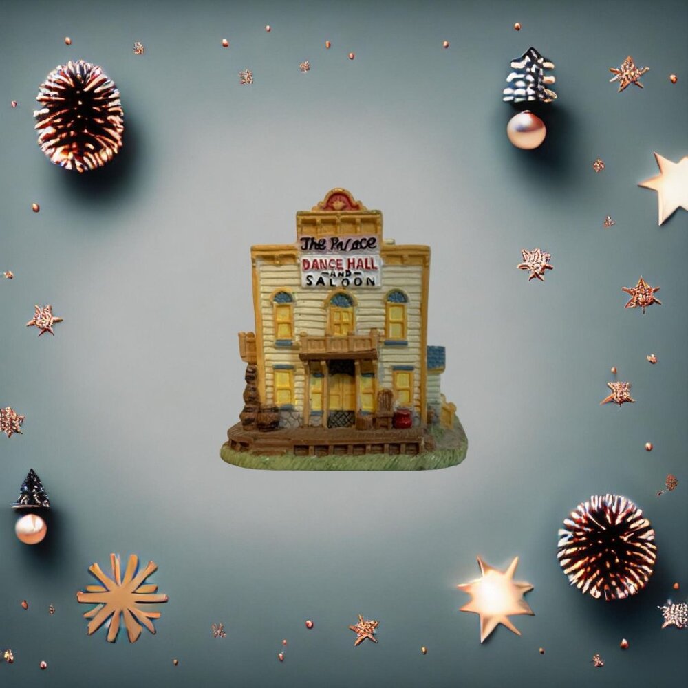 Liberty Falls AH106 Palace Dance Hall Saloon 1996 Miniature Building  Christmas